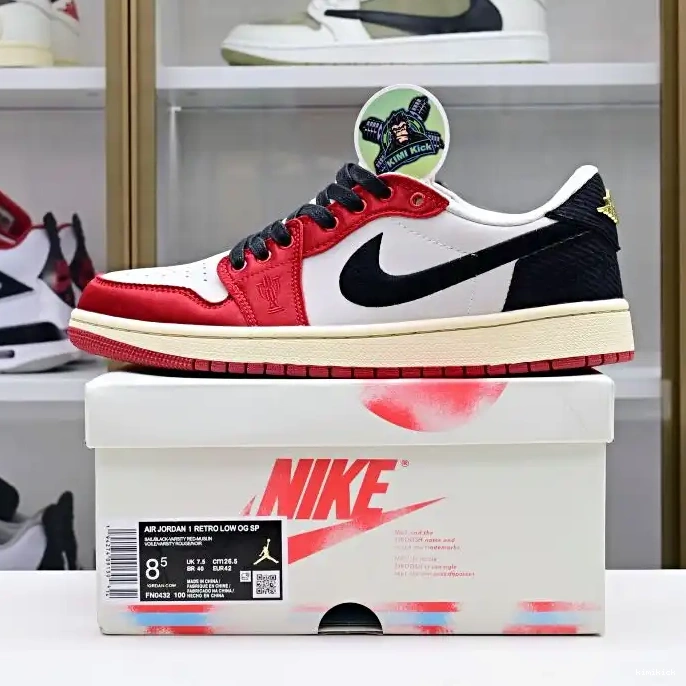 Trophy Kimikick Air “Away” 1 Room x Jordan Jordan Low OG 0506